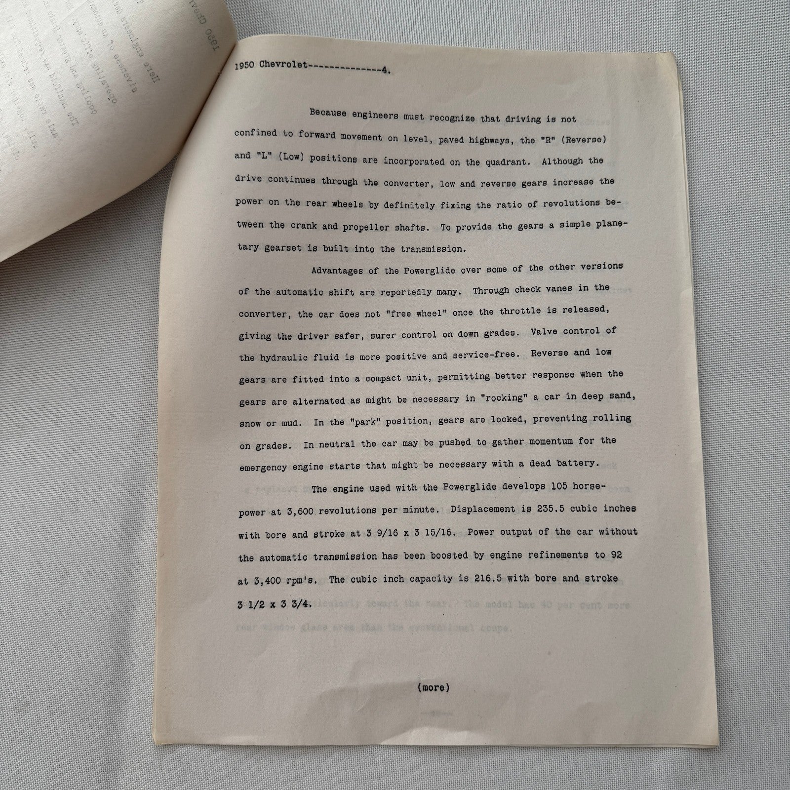 1951 Chevrolet Car General Motors Factory Press Release Document Letter Lot of 2