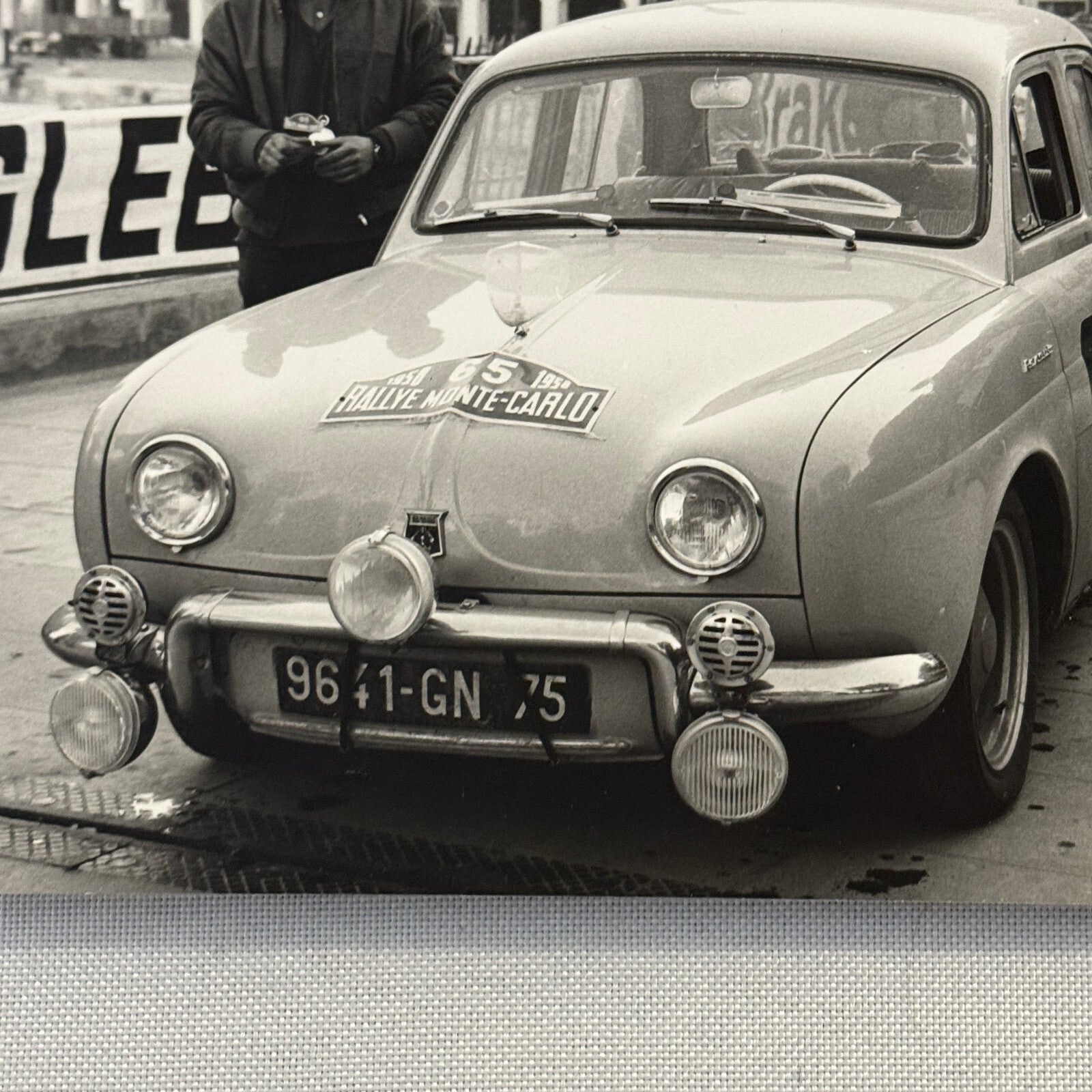 1958 Rallye Monte Carlo Renault Dauphine Car Photo Photograph Rally Racing