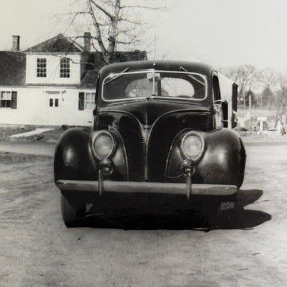Vintage Ford Car Automobile Photo Photograph Print Snapshot 1938 Ford Deluxe