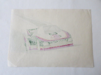 Porsche 935 Kremer Racing Design Sketch Drawing Art NOTTRODT Vintage 1976