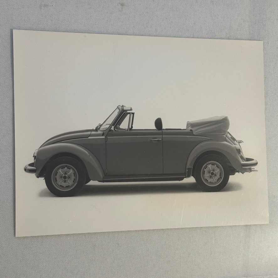 Vintage Volkswagen Beetle Convertible VW Bug Car Photo Photograph Cabriolet