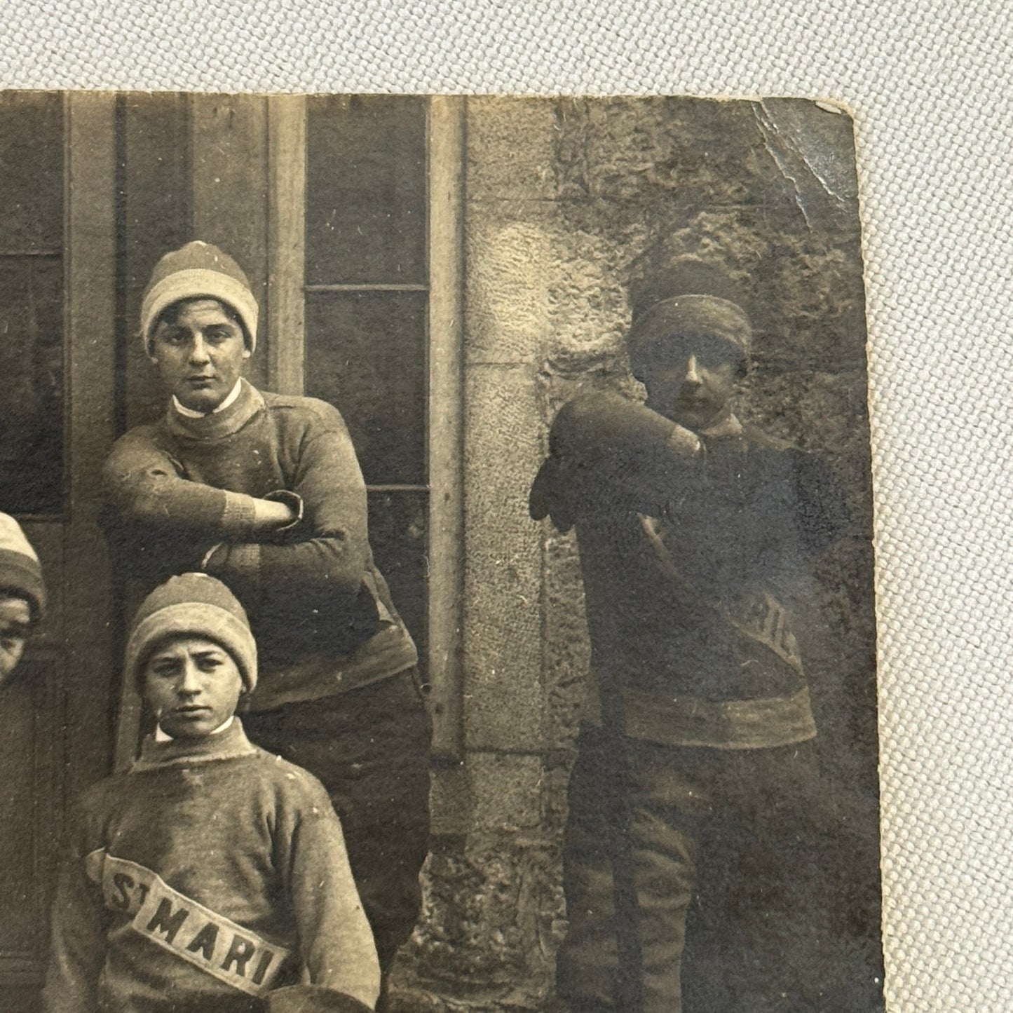 Antique Hockey RPPC Real Photo Postcard Post Card Amateur Team Players