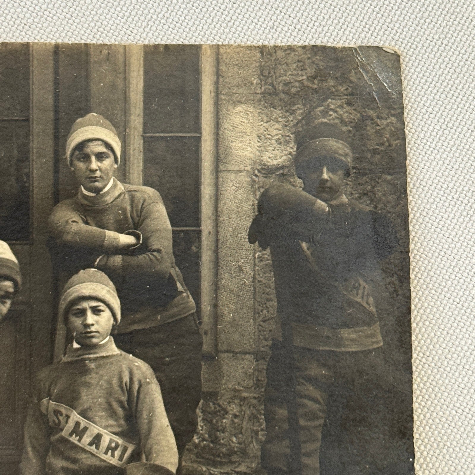 Antique Hockey RPPC Real Photo Postcard Post Card Amateur Team Players