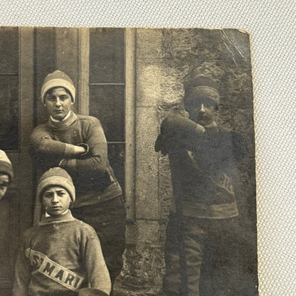 Antique Hockey RPPC Real Photo Postcard Post Card Amateur Team Players