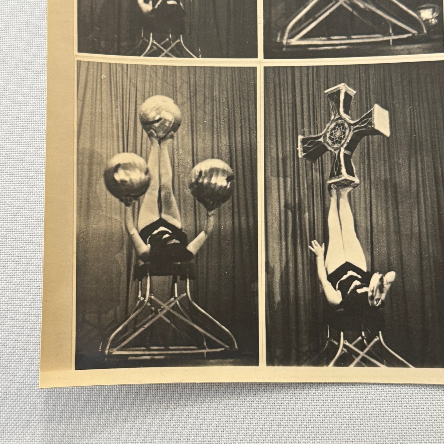 Circus Juggling Balancing Act Vintage Photo Photograph Print Bertl Pascal