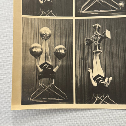 Circus Juggling Balancing Act Vintage Photo Photograph Print Bertl Pascal