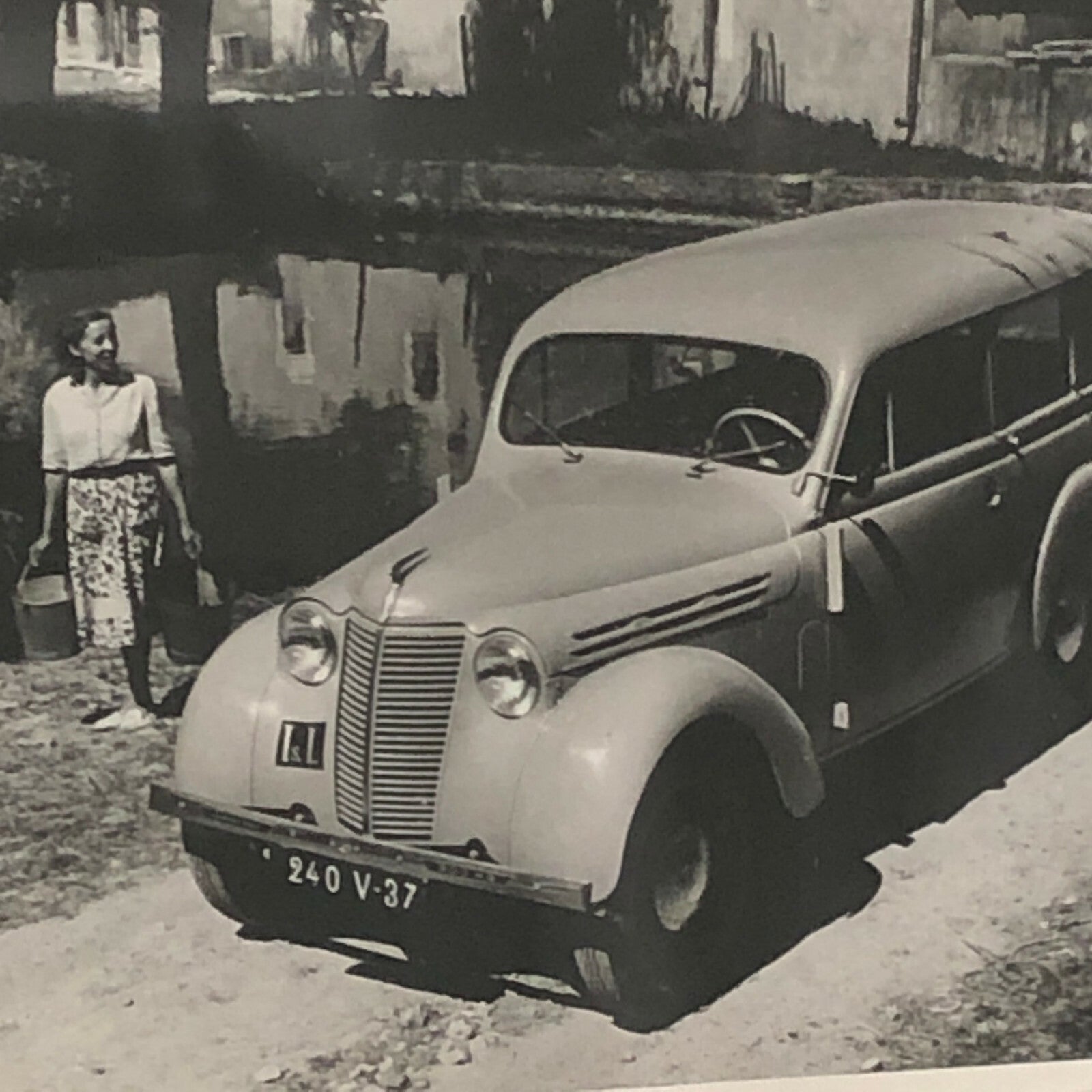 Vintage Renault Juvaquatre 300 KG Brake Factory Press Photo Photograph