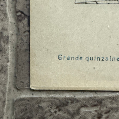 Vintage Zeppelin Airship Dirigible Postcard Post Card French 1909 Le Zodiac