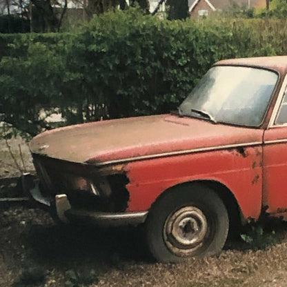 Vintage 1971 BMW 2000 Car in Rusty Condition Photo Photograph Print Lot of 2