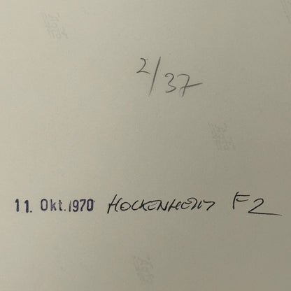 Vintage Racing Photo 1970 Hockenheim F2 Race Derek Bell Driver Motorsport