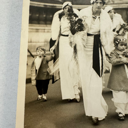 1933 Wedding Press Photo Photograph British Underwood & Underwood Topical Press
