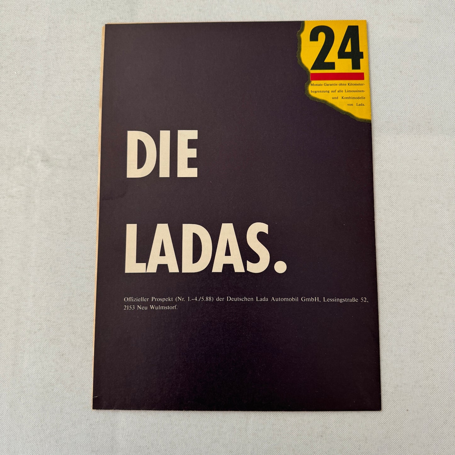 Lada Car Sales Brochure Catalog Lada Niva Samara Nova Kombi German Text European