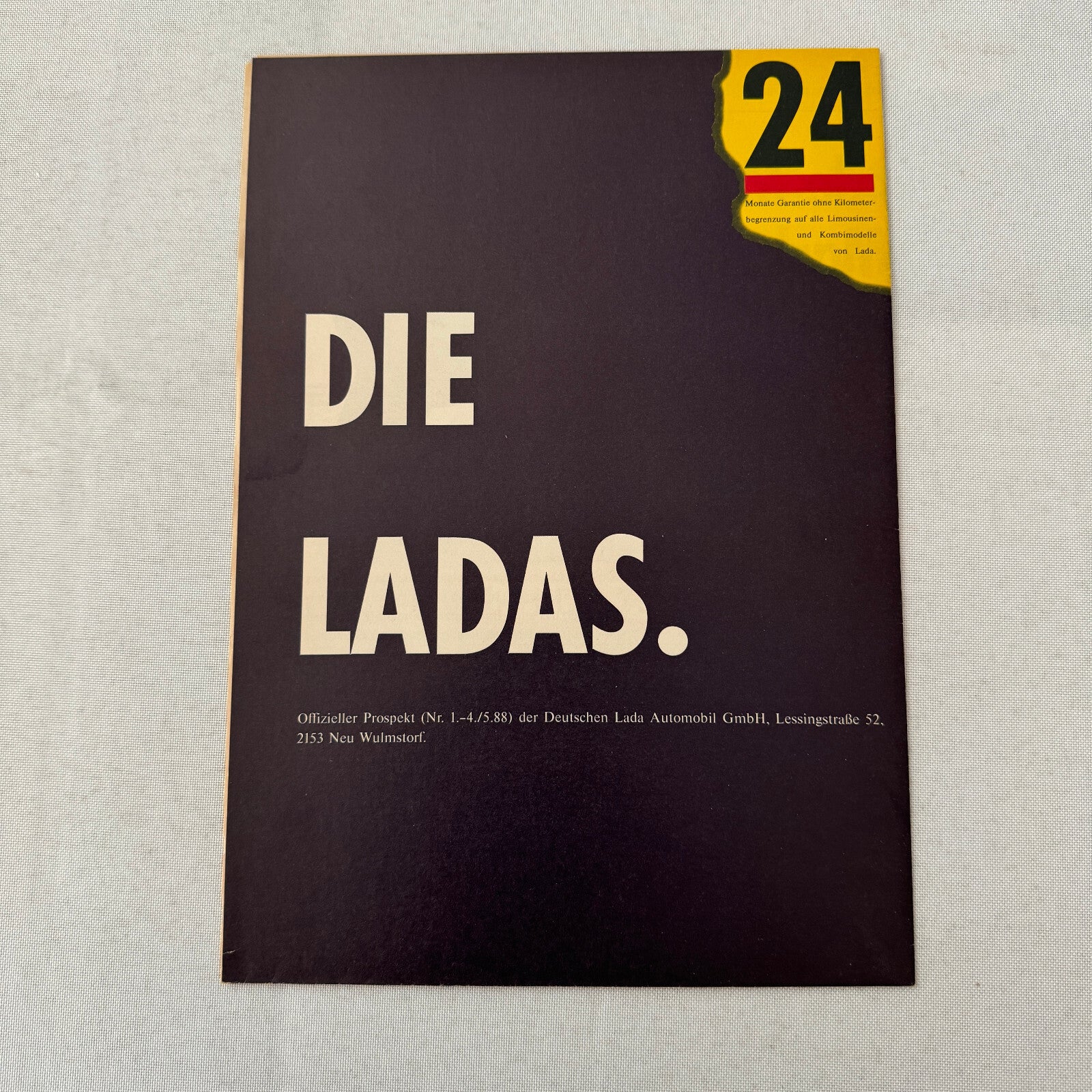 Lada Car Sales Brochure Catalog Lada Niva Samara Nova Kombi German Text European