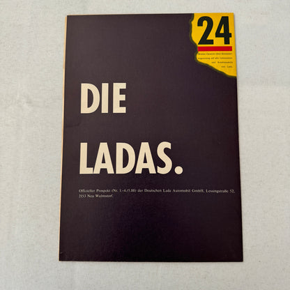 Lada Car Sales Brochure Catalog Lada Niva Samara Nova Kombi German Text European