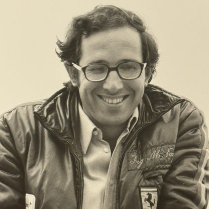 Vintage Racing Photo Ferrari Engineer Mauro Forghieri 1972 German Grand Prix