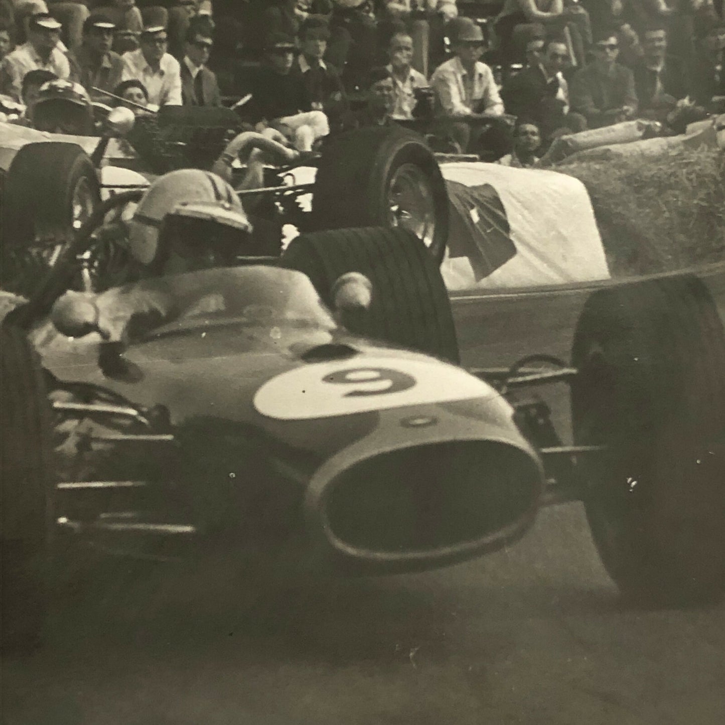 Vintage Racing Car Driver Photo Photograph Print 