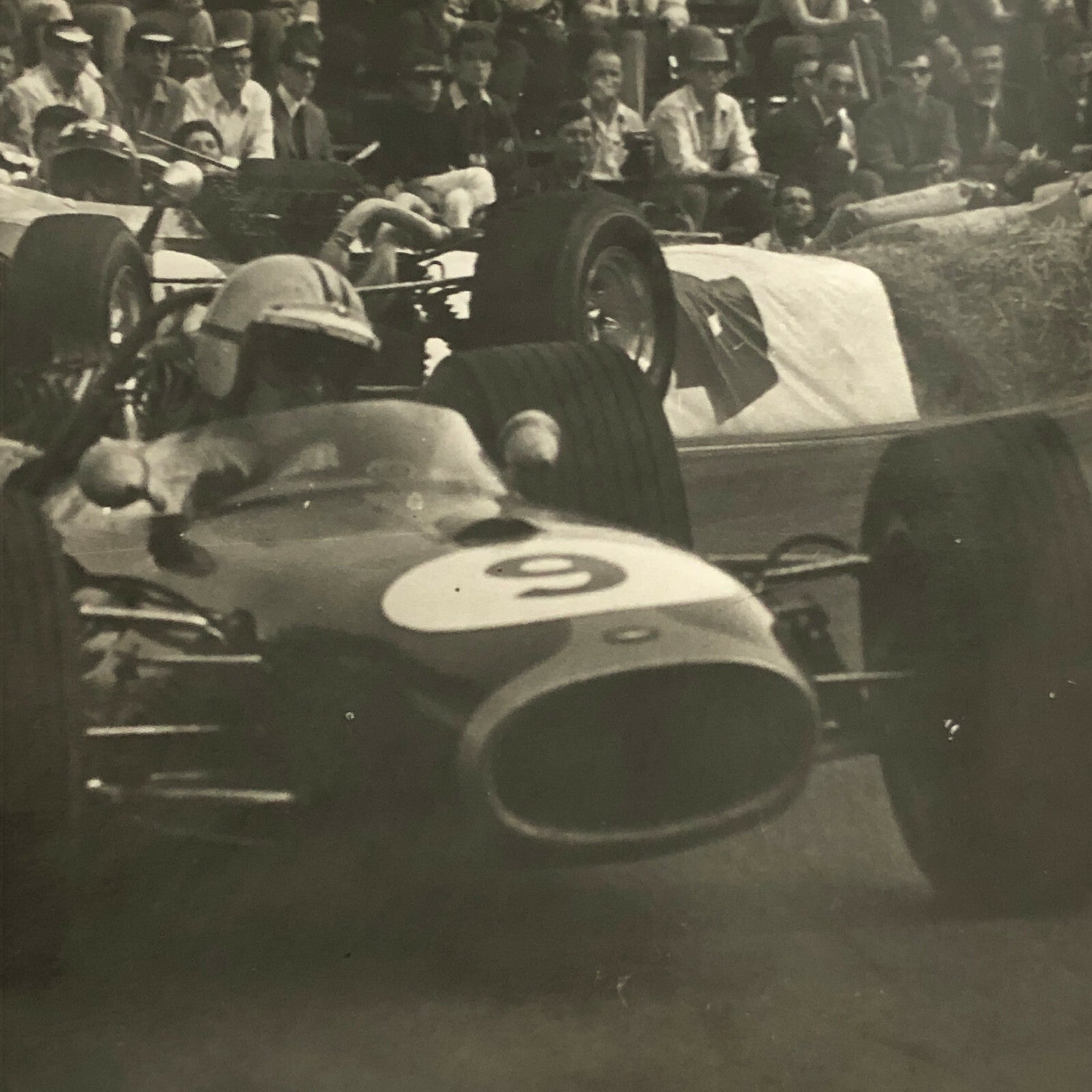 Vintage Racing Car Driver Photo Photograph Print 