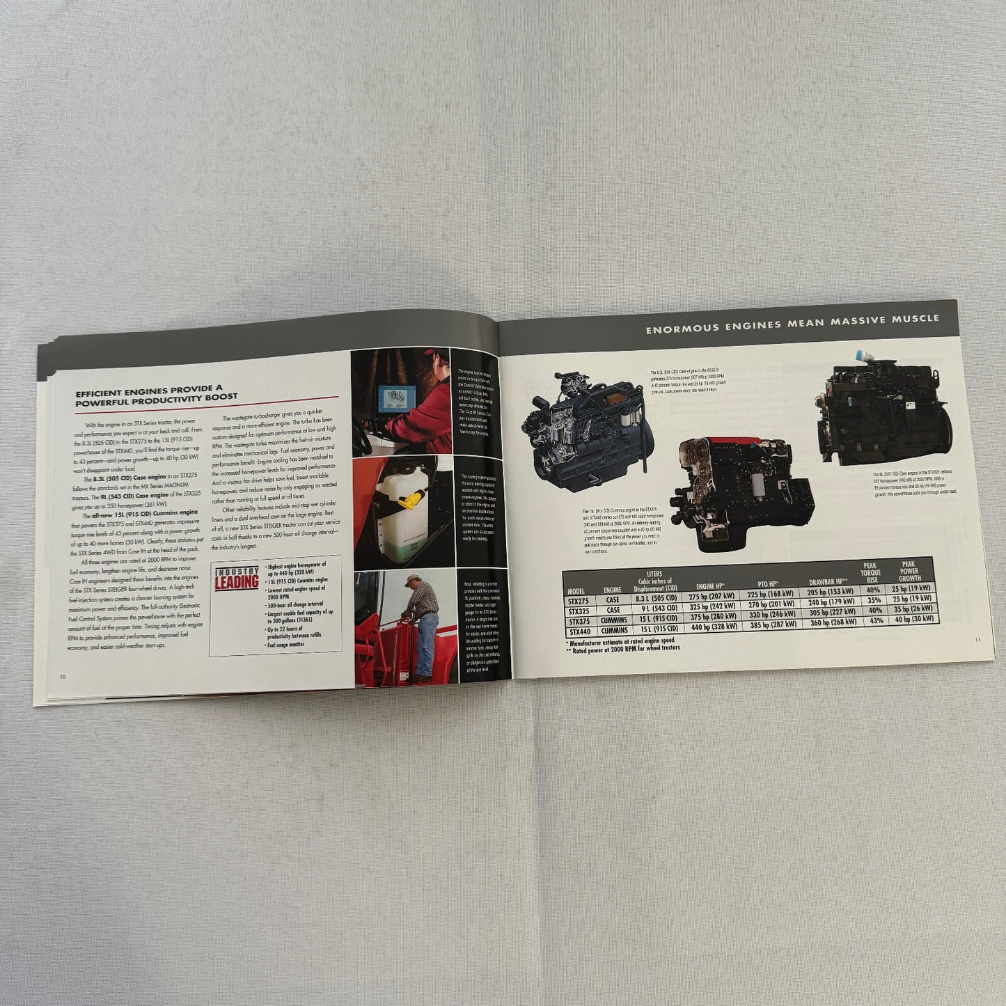 Case STX Series Steiger Tractor Sales Brochure Catalog Advertising 275 to 440 HP