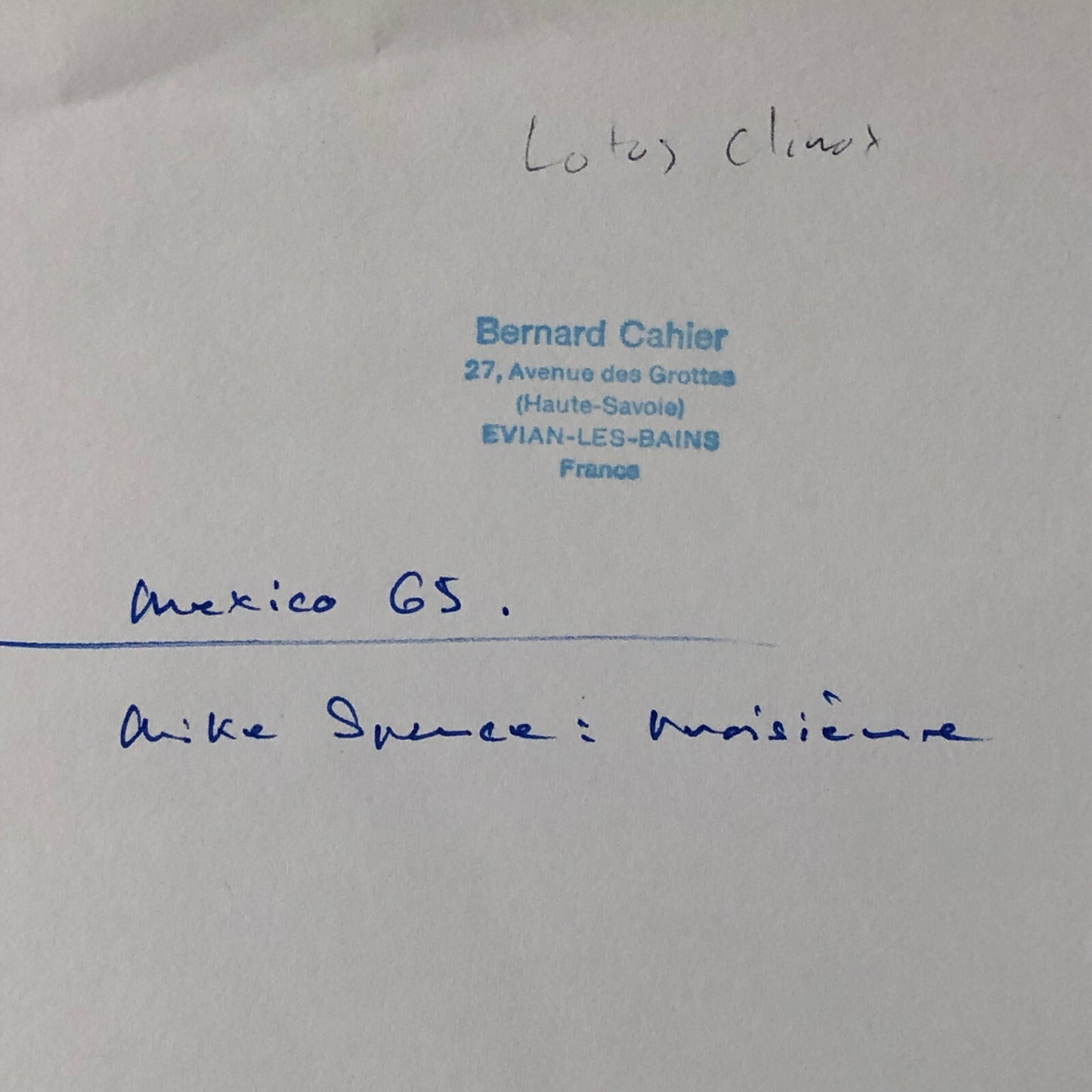 Vintage Bernard Cahier Racing Photo Mike Spence Lotus Climax 1965 Mexico GP