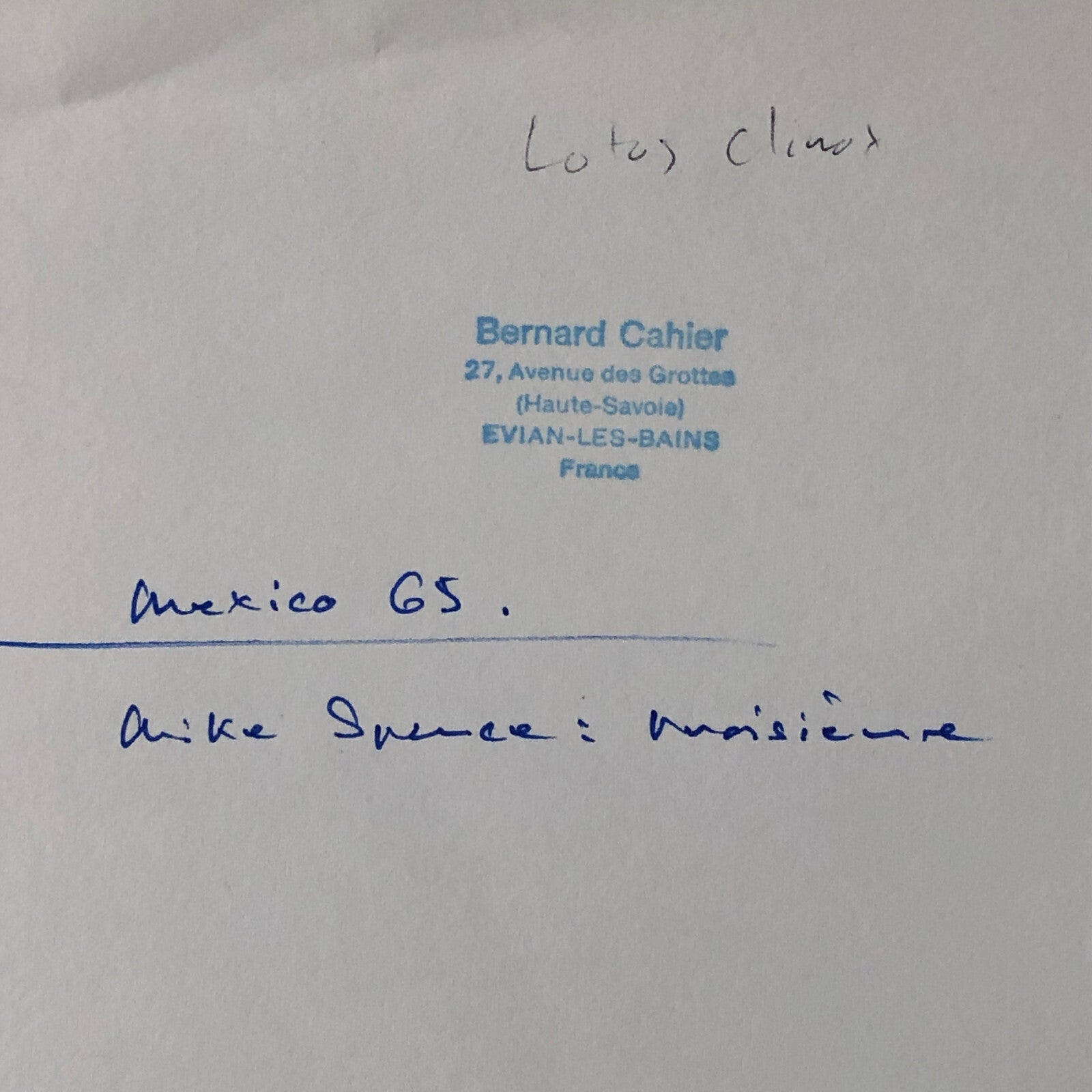 Vintage Bernard Cahier Racing Photo Mike Spence Lotus Climax 1965 Mexico GP