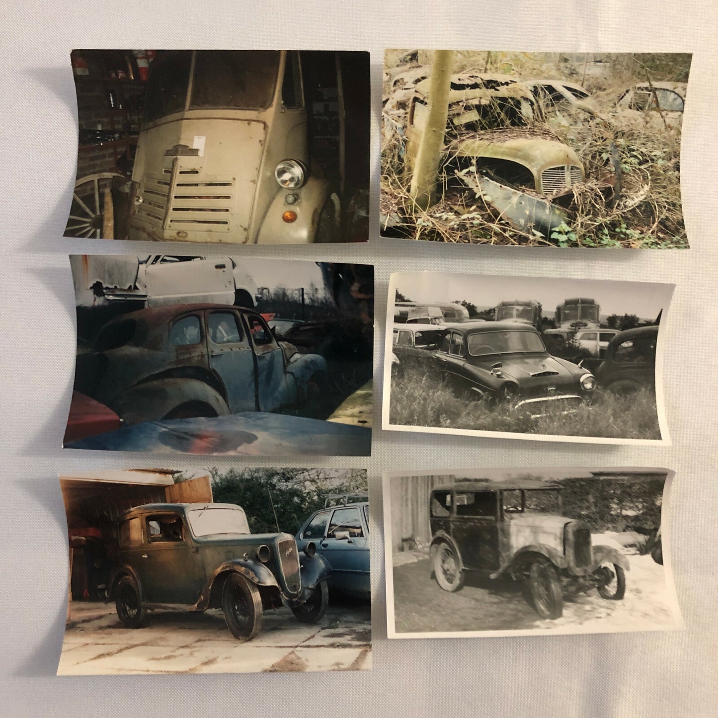Vintage Austin Barn Find Junk Yard Car Truck Part Photo Photograph Lot of 30