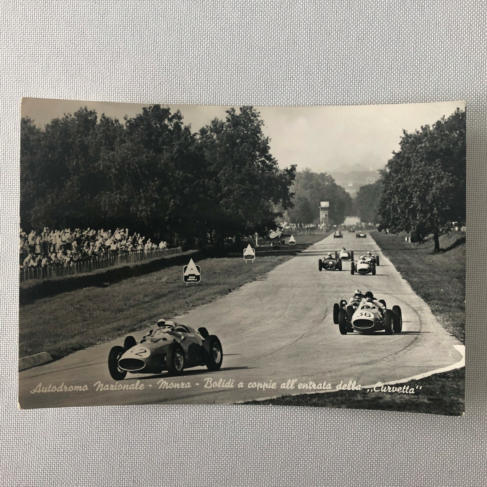 Vintage Autodromo Nazionale Monza Photo Photograph Postcard - Automobile Club 