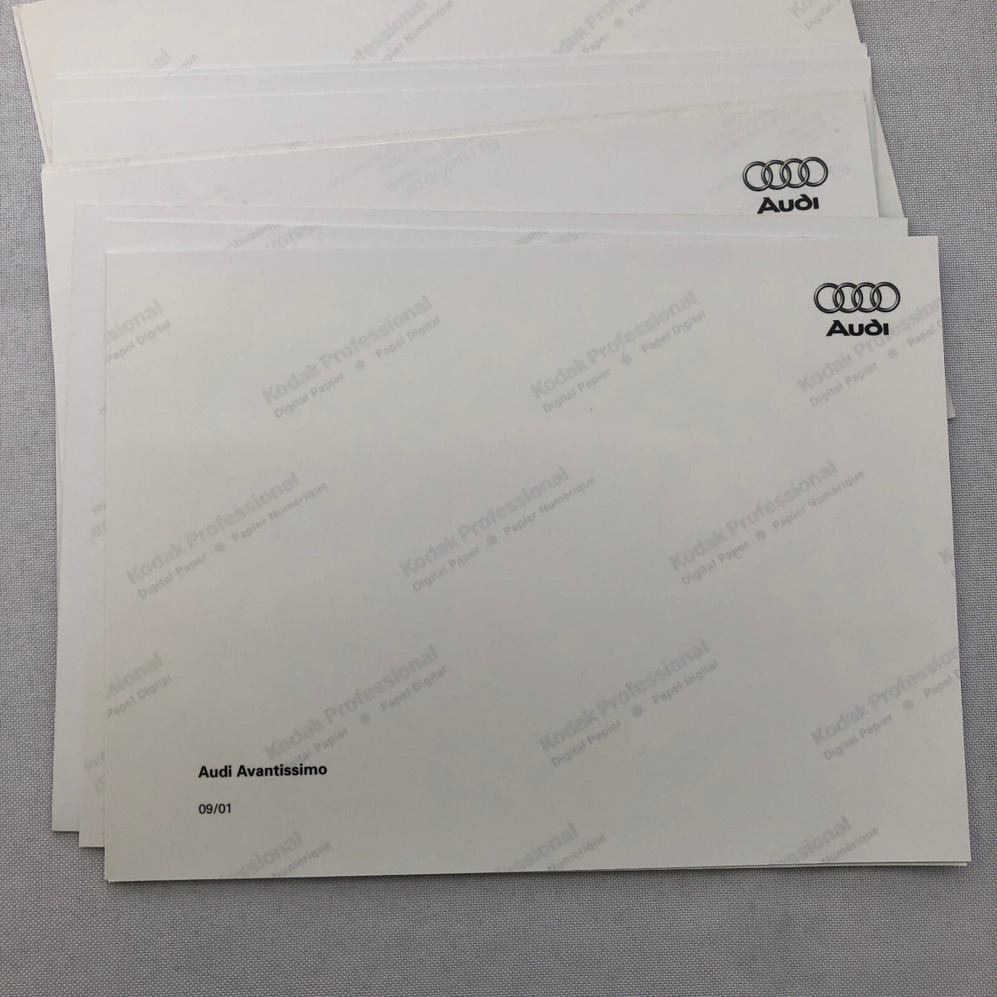 Audi Avantissimo Concept Car Station Wagon Press Kit Photo and Sketch Print Lot