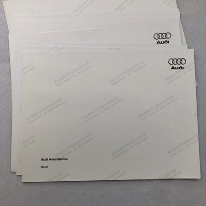 Audi Avantissimo Concept Car Station Wagon Press Kit Photo and Sketch Print Lot