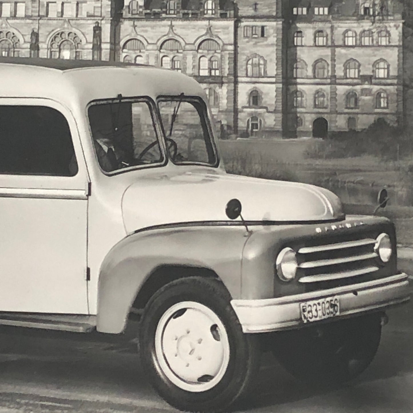 Vintage 1957 Hanomag L28 Truck Factory Photo Photograph Print 