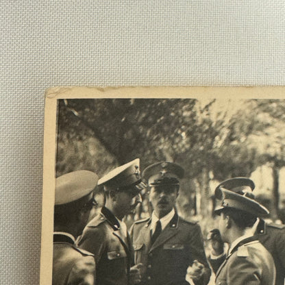 Mille Miglia Racing Photo Men in Military Uniform Italy Italian Photograph