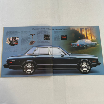 1980 Toyota Cressida Car Sales Brochure Catalog 4 Door Sedan Deluxe Wagon