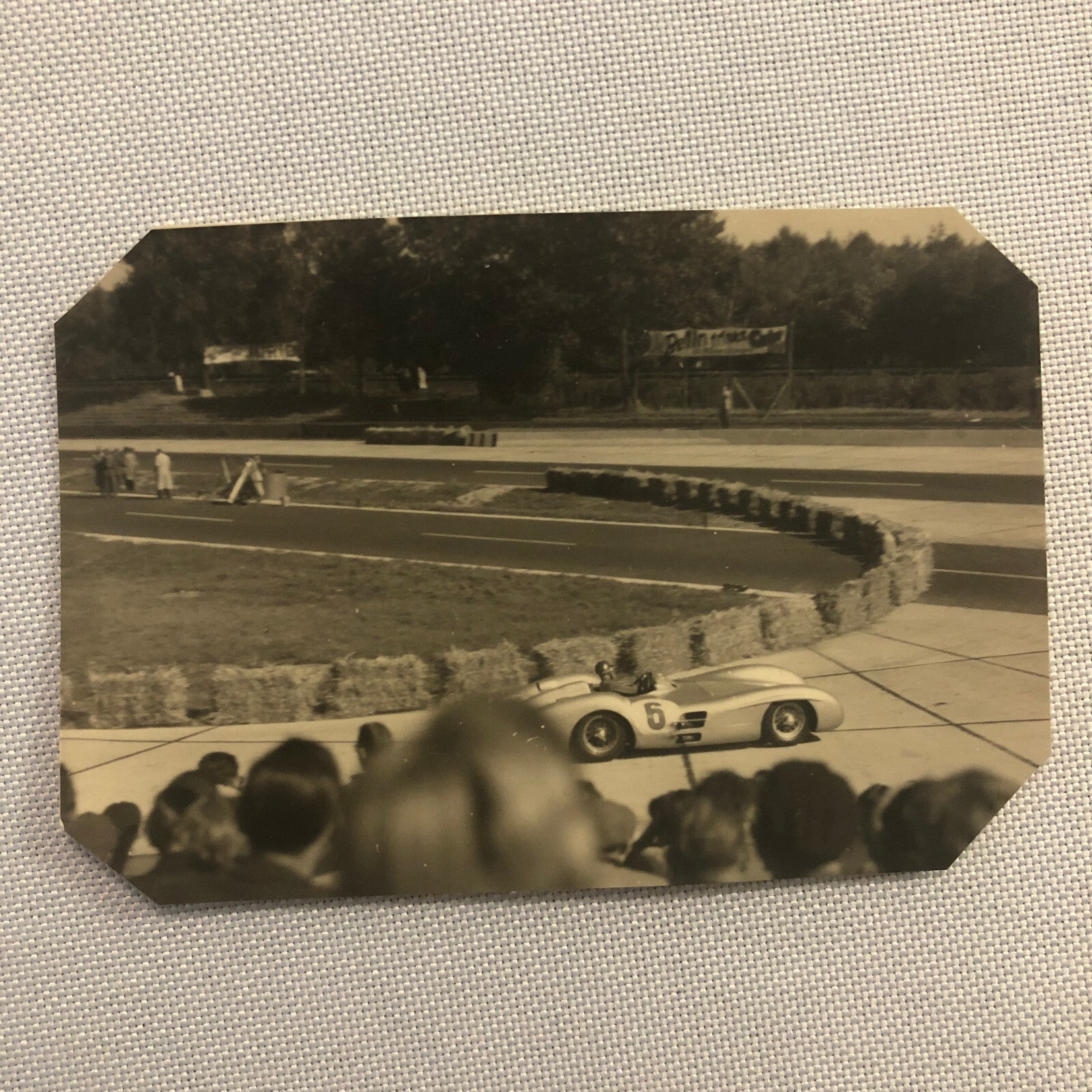 Vintage Racing Photo Photograph Mercedes Benz Car - Tag AL17313