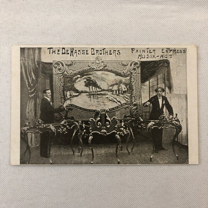 Circus Performer Speed Painting Musician Act German Postcard Post Card De Hasse