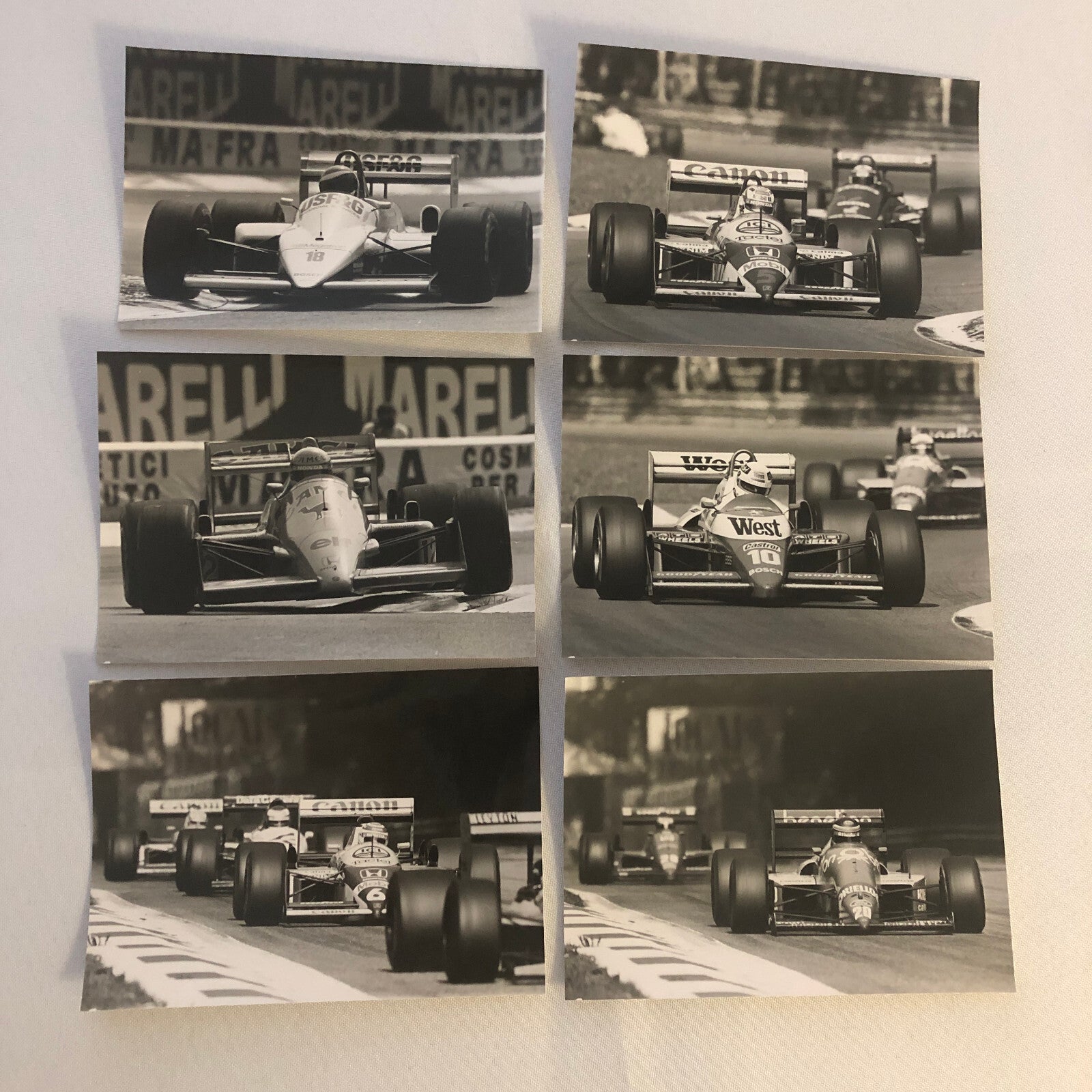 1987 Grand Prix Formula One Racing Photo Lot 17x Ayrton Senna Honda Lotus +
