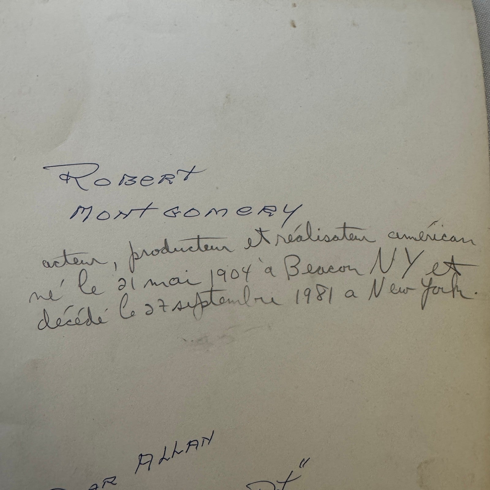 Vintage Actor Photograph Robert Montgomery Working Out Photo Medicine Ball