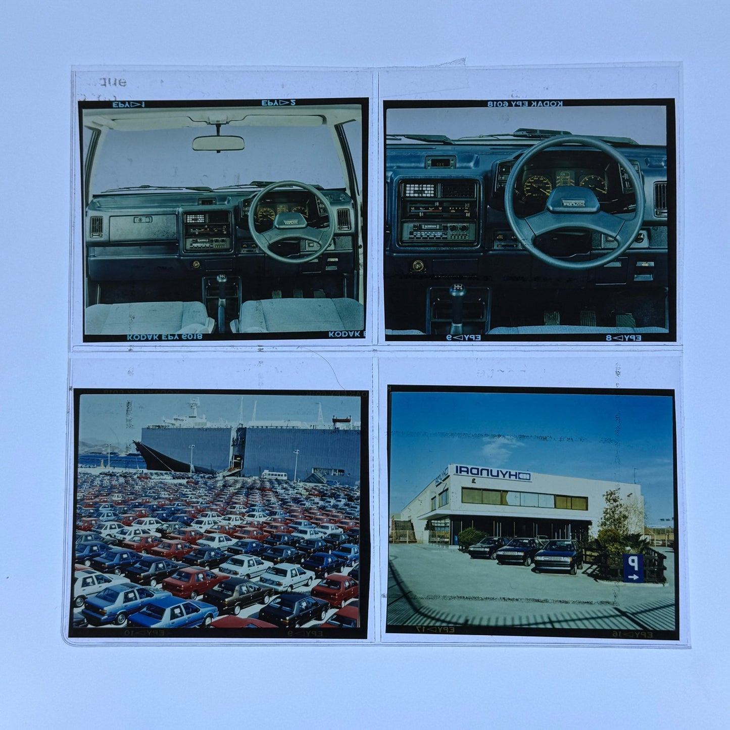 Vintage Hyundai Photo Film Lot Hyundai Pony Stellar Italian Factory