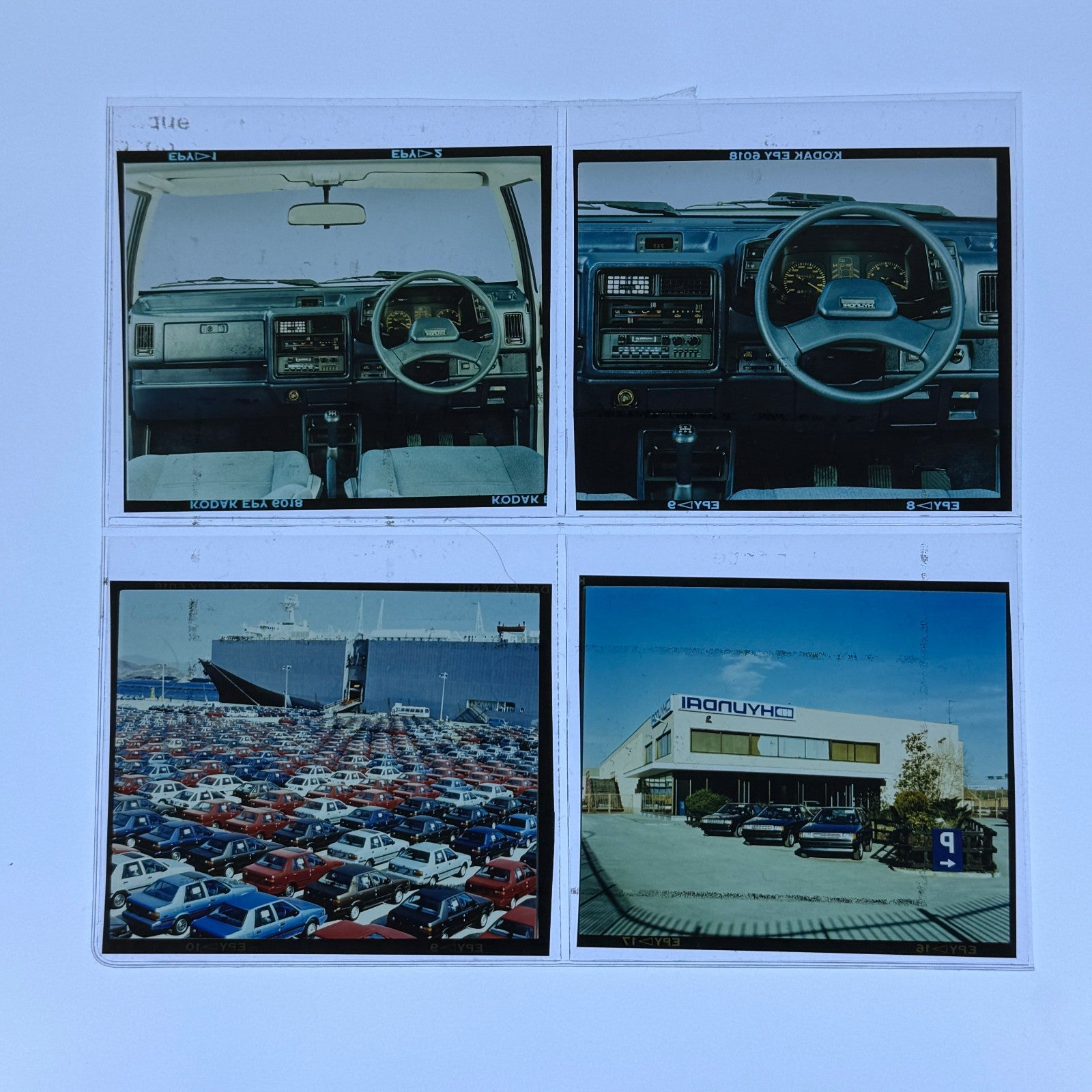 Vintage Hyundai Photo Film Lot Hyundai Pony Stellar Italian Factory