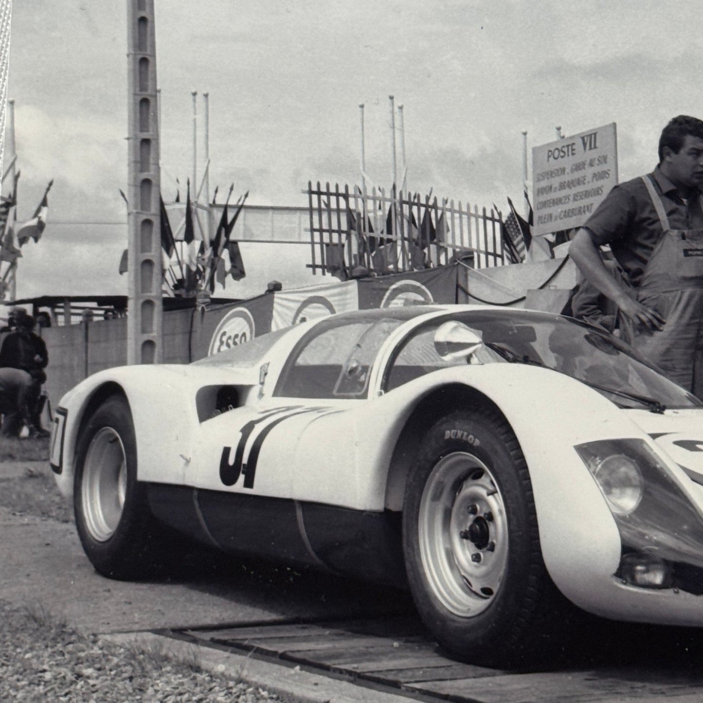 Vintage Porsche 906 Carrera Racing Car Race Photo Photograph MODERN PRINT