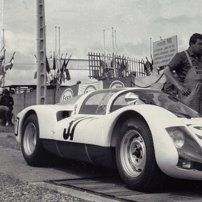 Vintage Porsche 906 Carrera Racing Car Race Photo Photograph MODERN PRINT