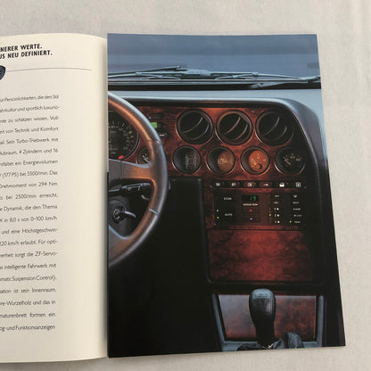 Lancia Thema Turbo 16V LX Car Sales Brochure Catalog German