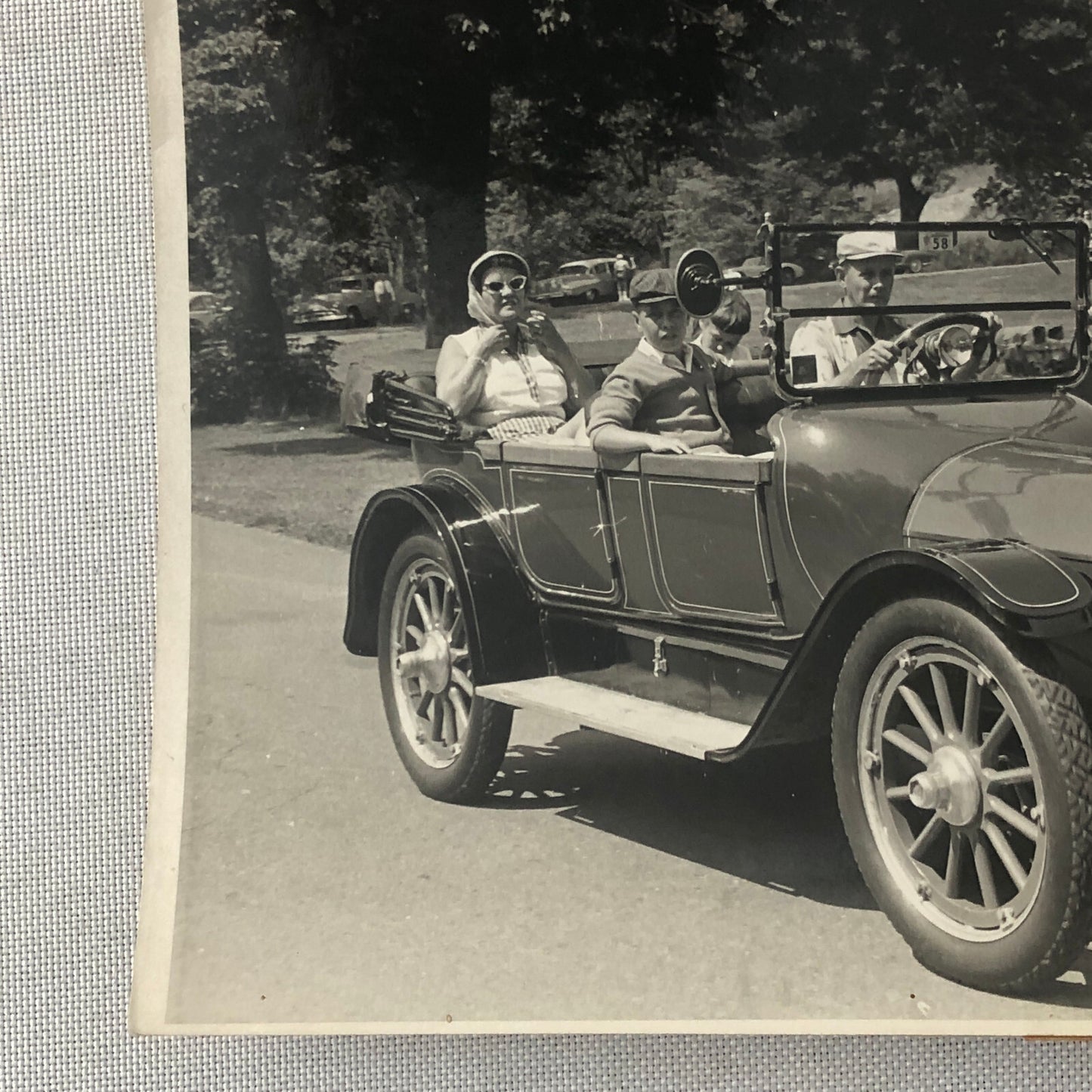 Vintage 1915 Oldsmobile 42 Automobile at 1958 Car Show Photo Photograph Print 