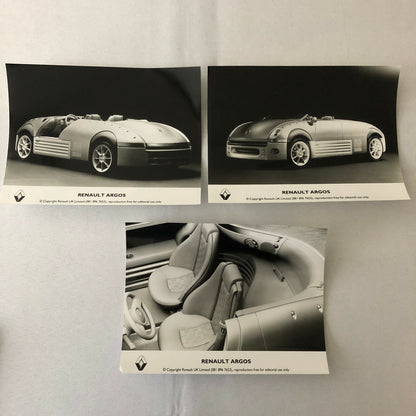 Renault Argos Concept Car Factory Press Photo Photograph Lot of 3