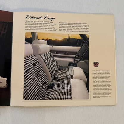 1975 Cadillac Sales Brochure Eldorado Coupe De Ville Fleetwood Brougham DeVille