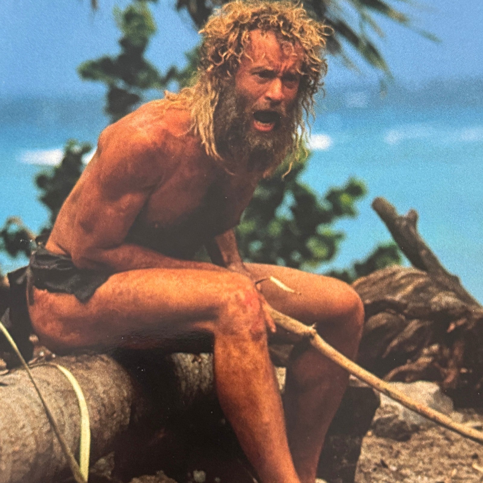 Vintage Movie Lobby Card Poster Lot Cast Away Seul Au Monde FRENCH Tom Hanks