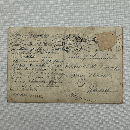 Vintage Circus Comedy Act Postcard Post Card The Onoto Brothers 1914 Postmark