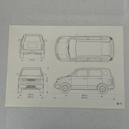 Daihatsu Car Press Kit Concept Cars Rocky Charade Feroza HiJet Delta GERMAN