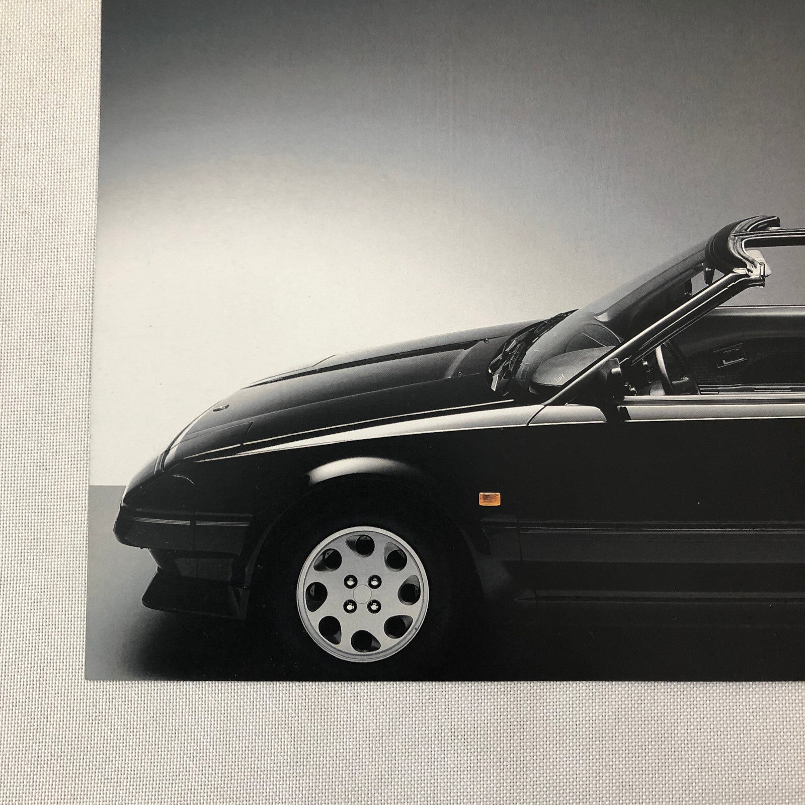 Vintage Toyota MR2 T-Top Sports Car Sales Sheet Brochure GERMAN Text