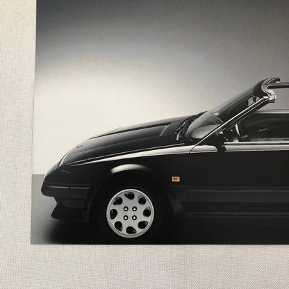 Vintage Toyota MR2 T-Top Sports Car Sales Sheet Brochure GERMAN Text