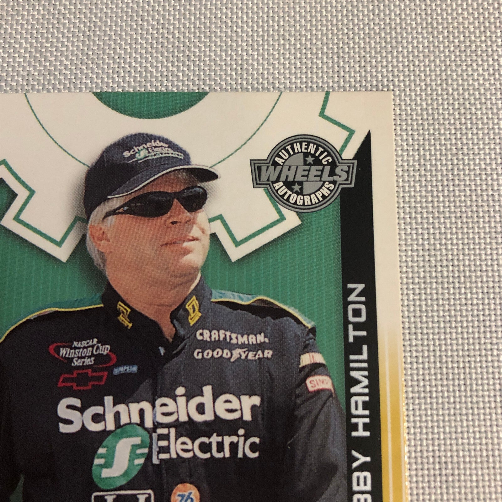 2002 Wheels Authentic Autograph Bobby Hamilton Signed Signature Auto Card NASCAR