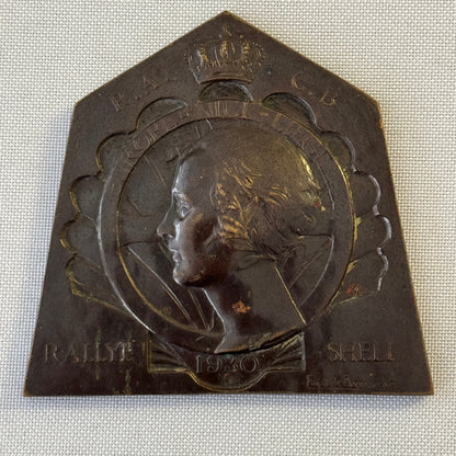 1930 Shell Rallye Badge Emblem Europe Nice Liege Signed Eugene J De Bremaecker